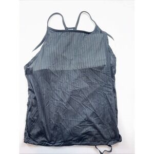 Fabletics Norwalk Tank Top Built in Shelf Bra Workout Gym Mesh Racerback Tee M